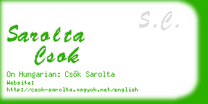 sarolta csok business card