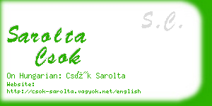 sarolta csok business card